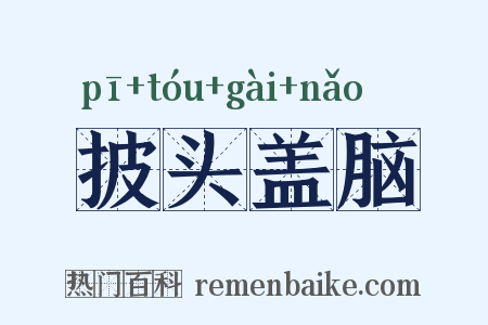 披头盖脑是什么意思的图片